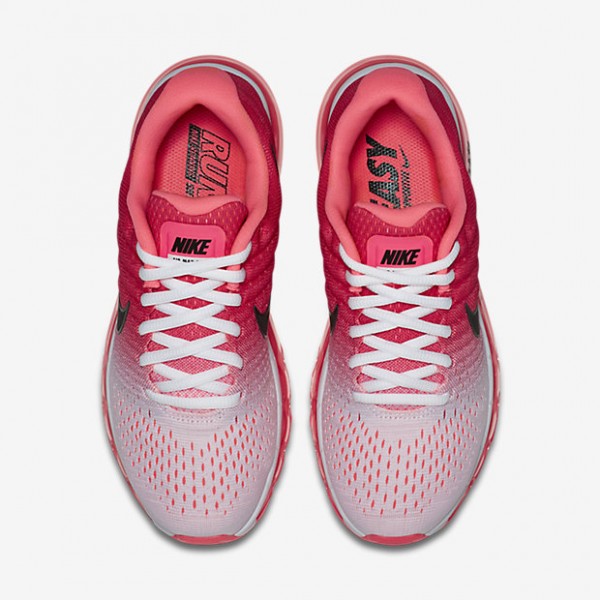 Nike Air Max 2017 Laufschuhe Damen Weiß Rosa Schwarz 416-59054