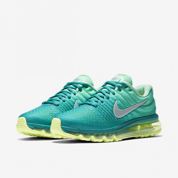 Nike Air Max 2017 Laufschuhe Damen Grün Hellgrün Weiß Gelb Grau 980-28184