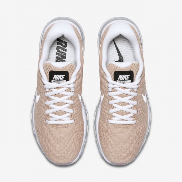 Nike Air Max 2017 Laufschuhe Damen Beige Weiß 367-96204