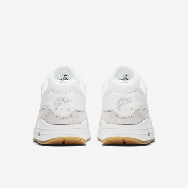 Nike Air Max 1 Premium Sc Freizeitschuhe Damen Weiß Hellbraun Metallic Gold 858-32020