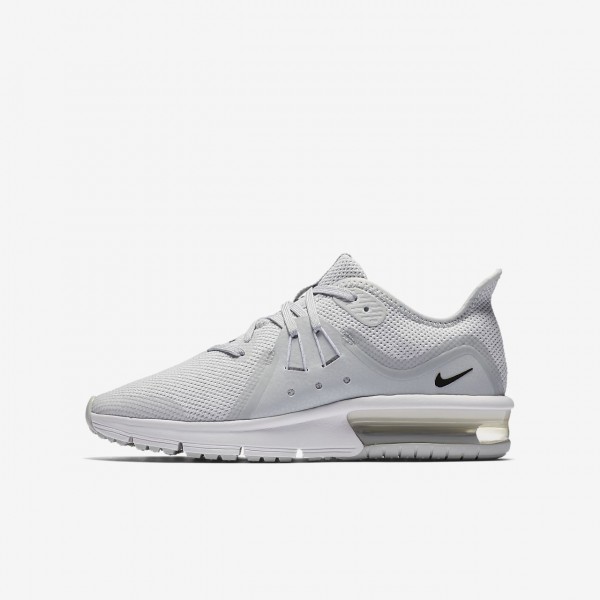 Nike Air Max Sequent 3 Laufschuhe Jungen Platin We...
