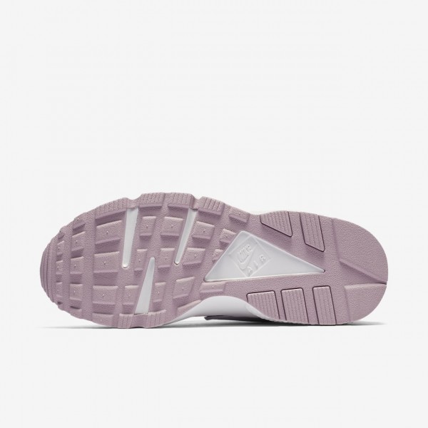 Nike Air Huarache Freizeitschuhe Damen Grau Weiß Rosa 765-63809