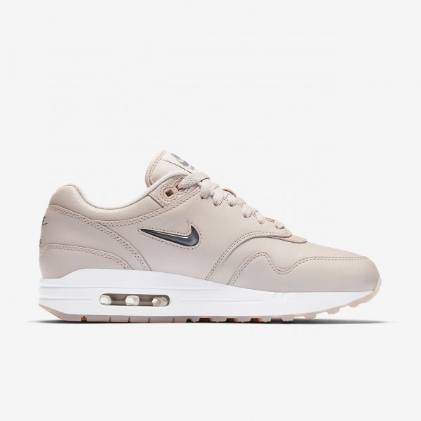 Nike Air Max 1 Premium Sc Freizeitschuhe Damen Grau Rot Weiß 102-96158