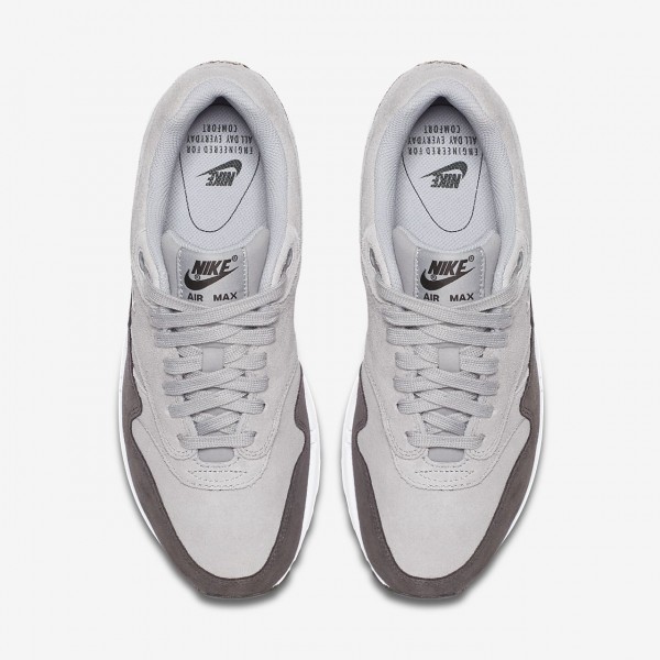 Nike Air Max 1 Premium Sc Freizeitschuhe Damen Grau Tiefes Grau Weiß 948-87605