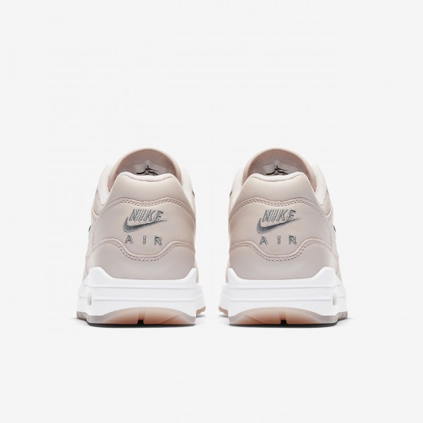 Nike Air Max 1 Premium Sc Freizeitschuhe Damen Grau Rot Weiß 102-96158