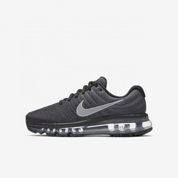 Nike Air Max 2017 Laufschuhe Jungen Schwarz Metall...