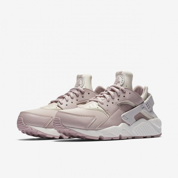 Nike Air Huarache Freizeitschuhe Damen Grau Weiß Rosa 765-63809