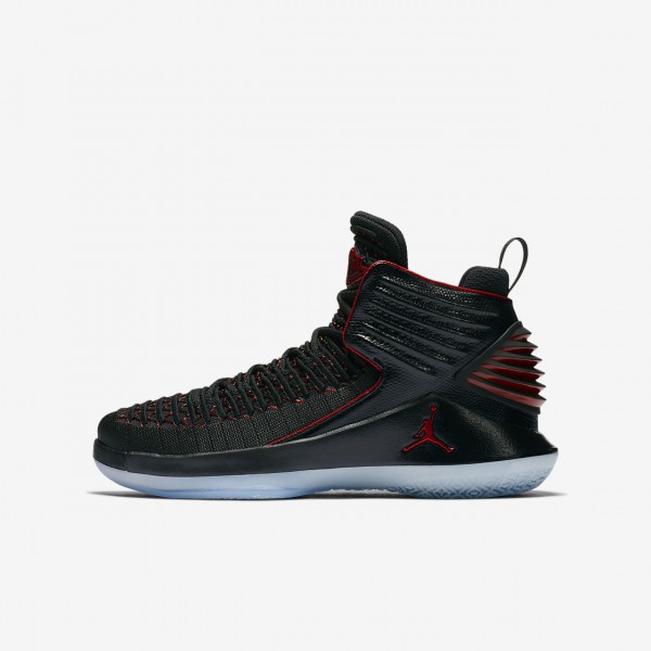 Nike Air Jordan XXXIi Basketballschuhe Jungen Schwarz Rot 866-19749