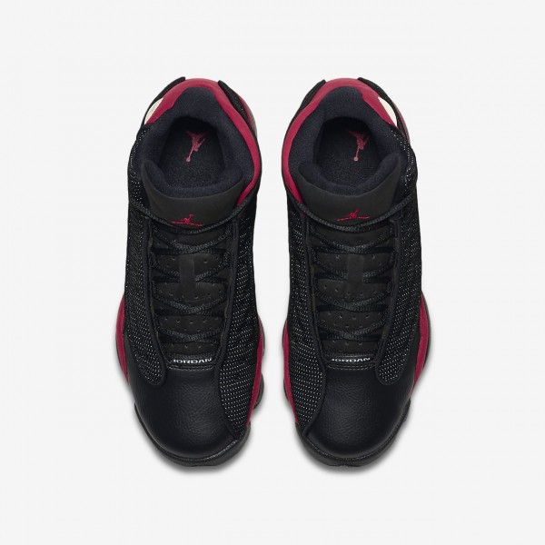 Nike Air Jordan 13 Retro Freizeitschuhe Jungen Schwarz Weiß Rot 100-74356