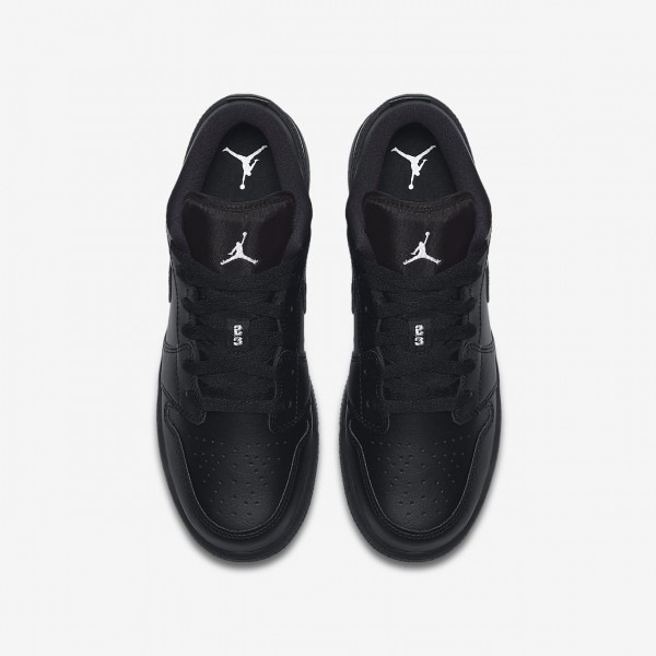 Nike Air Jordan 1 low Basketballschuhe Jungen Schwarz Weiß 659-79541
