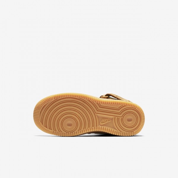 Nike Air Force 1 Mid Wb Freizeitschuhe Jungen Grün Hellbraun 448-11355