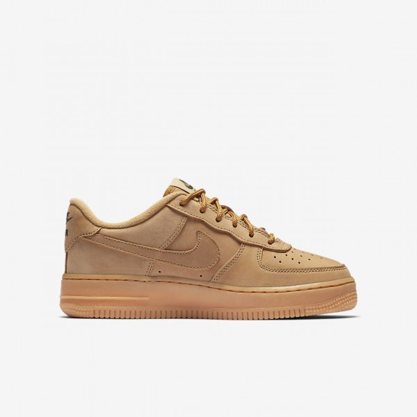 Nike Air Force 1 Winter Premium Freizeitschuhe Jungen Grün Hellbraun 397-61587