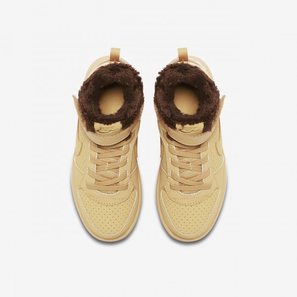 Nike Court Borough Mid Winter Freizeitschuhe Mädchen Braun 625-21241