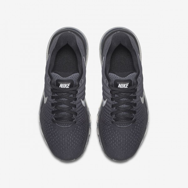 Nike Air Max 2017 Laufschuhe Mädchen Schwarz Metallic Silber Weiß 826-51595