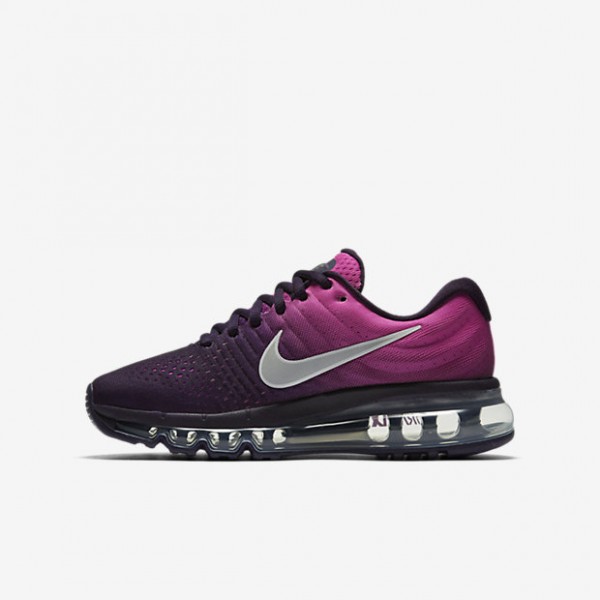 Nike Air Max 2017 Laufschuhe Mädchen Lila Pink Weiß Schwarz 115-85001