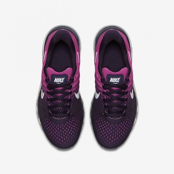 Nike Air Max 2017 Laufschuhe Mädchen Lila Pink Weiß Schwarz 115-85001