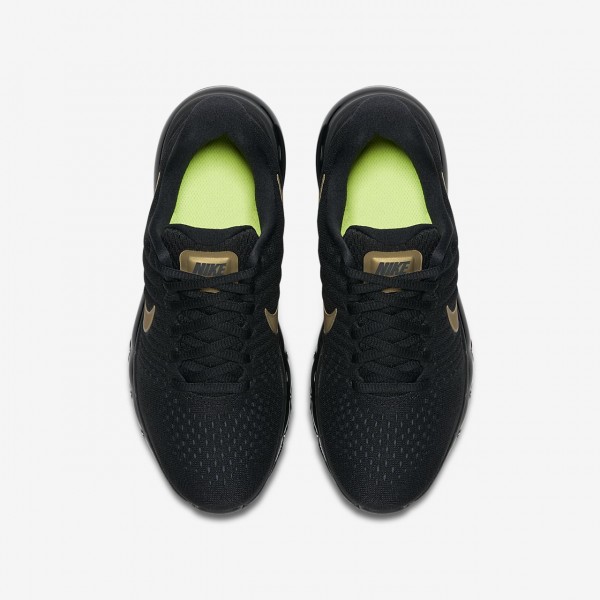 Nike Air Max 2017 Laufschuhe Mädchen Schwarz Metallic Gold 331-99595