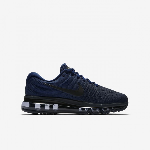Nike Air Max 2017 Laufschuhe Mädchen Blau Obsidian Schwarz 238-25186