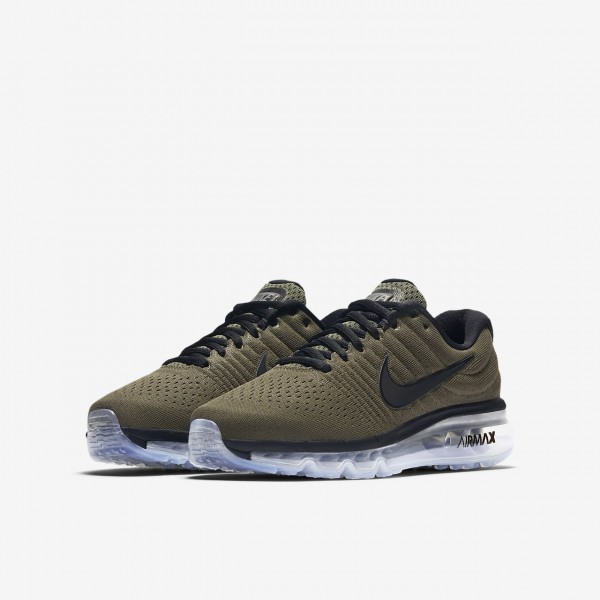 Nike Air Max 2017 Laufschuhe Mädchen Khaki Schwarz 105-14713