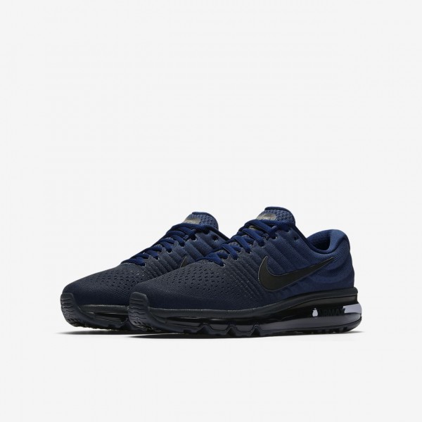 Nike Air Max 2017 Laufschuhe Mädchen Blau Obsidian Schwarz 238-25186