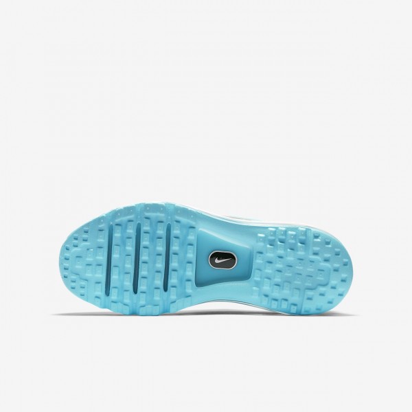 Nike Air Max 2017 Laufschuhe Mädchen Blau Metallic Silber 525-98195