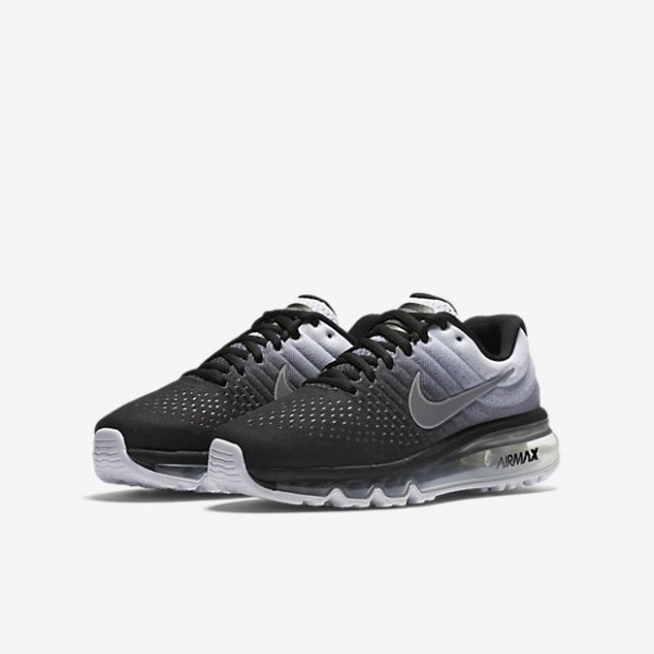 Nike Air Max 2017 Laufschuhe Mädchen Schwarz Weiß 891-10086