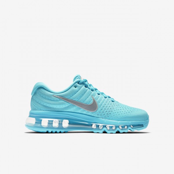 Nike Air Max 2017 Laufschuhe Mädchen Blau Metallic Silber 525-98195
