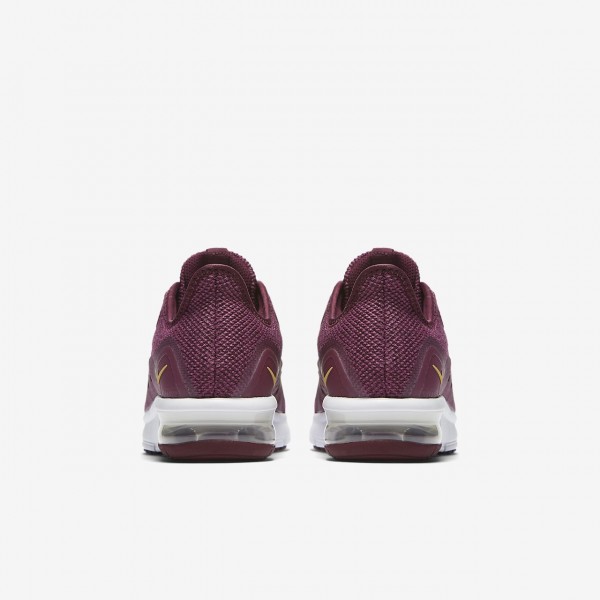 Nike Air Max Sequent 3 Laufschuhe Mädchen Bordeaux Fuchsie Platin Metallic Gold 260-30536