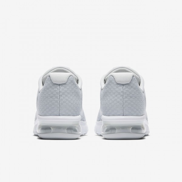 Nike Air Max Sequent 2 Laufschuhe Mädchen Platin Grau Metallic Platin Weiß 473-14052