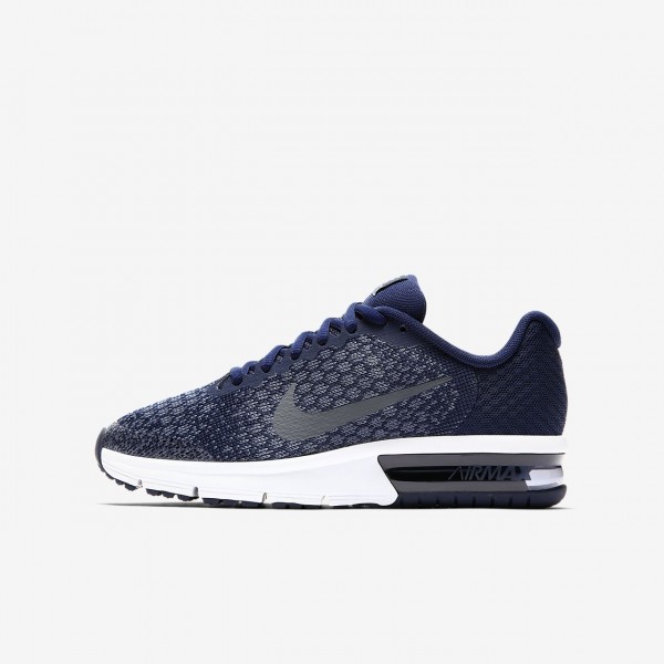 Nike Air Max Sequent 2 Laufschuhe Mädchen Blau Du...