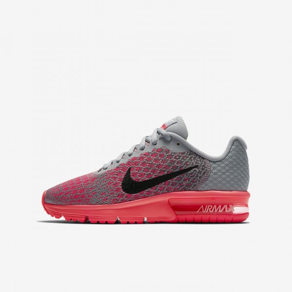 Nike Air Max Sequent 2 Laufschuhe Mädchen Grau Ro...