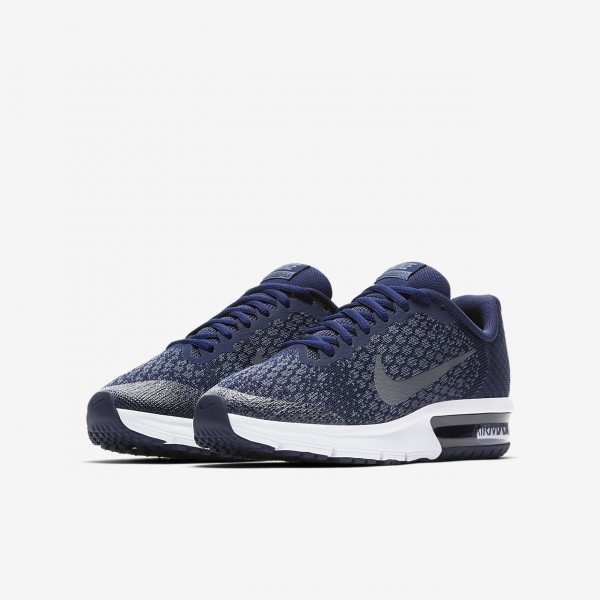 Nike Air Max Sequent 2 Laufschuhe Mädchen Blau Dunkelobsidian Navy Dunkelgrau 401-71667