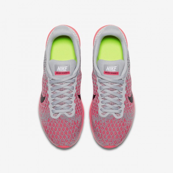 Nike Air Max Sequent 2 Laufschuhe Mädchen Grau Rosa Schwarz 567-57564