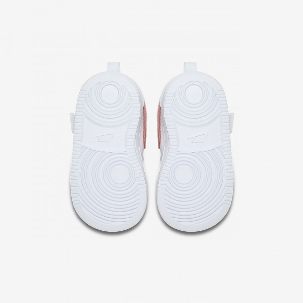 Nike Court Borough low Freizeitschuhe Mädchen Weiß Rosa Pink 819-14142