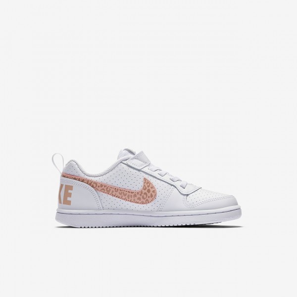 Nike Court Borough low Freizeitschuhe Mädchen Weiß Rosa Pink 194-76726