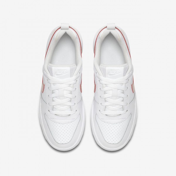 Nike Court Borough low Freizeitschuhe Mädchen Weiß Rosa Pink 225-56299