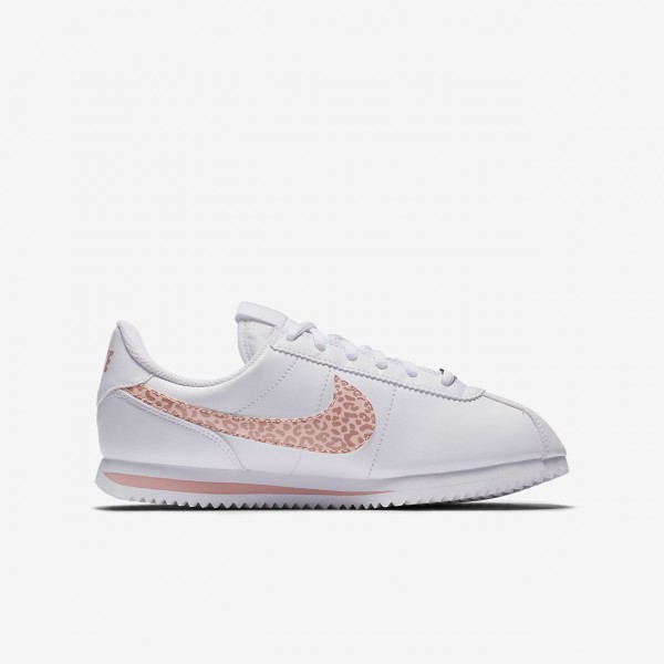 Nike Cortez Basic Sl Freizeitschuhe Mädchen Weiß Pink Rosa 596-30638