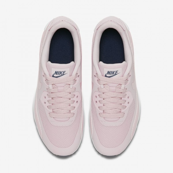 Nike Air Max 90 Ultra 2.0 Freizeitschuhe Mädchen Rosa Obsidian Hellgrau 526-36589