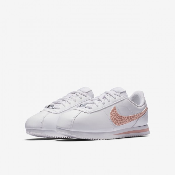 Nike Cortez Basic Sl Freizeitschuhe Mädchen Weiß Pink Rosa 596-30638