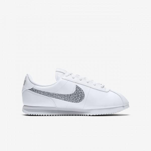 Nike Cortez Basic Sl Freizeitschuhe Mädchen Weiß Grau 210-55561