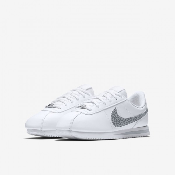 Nike Cortez Basic Sl Freizeitschuhe Mädchen Weiß Grau 210-55561