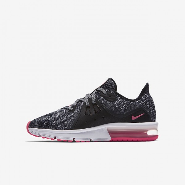 Nike Air Max Sequent 3 Laufschuhe Mädchen Schwarz...