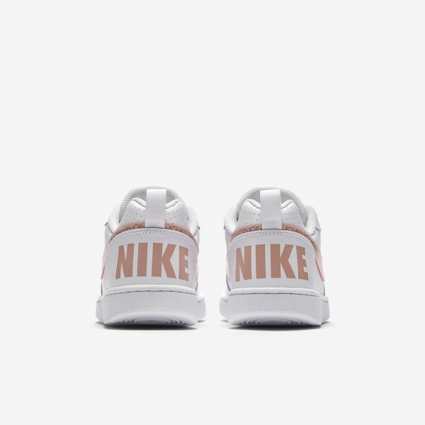 Nike Court Borough low Freizeitschuhe Mädchen Weiß Rosa Pink 225-56299