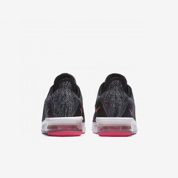 Nike Air Max Sequent 3 Laufschuhe Mädchen Schwarz Grau Pink 668-18982