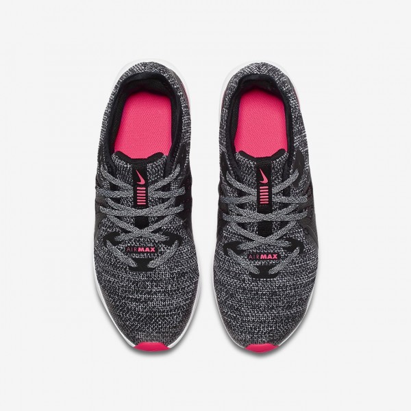 Nike Air Max Sequent 3 Laufschuhe Mädchen Schwarz Grau Pink 668-18982