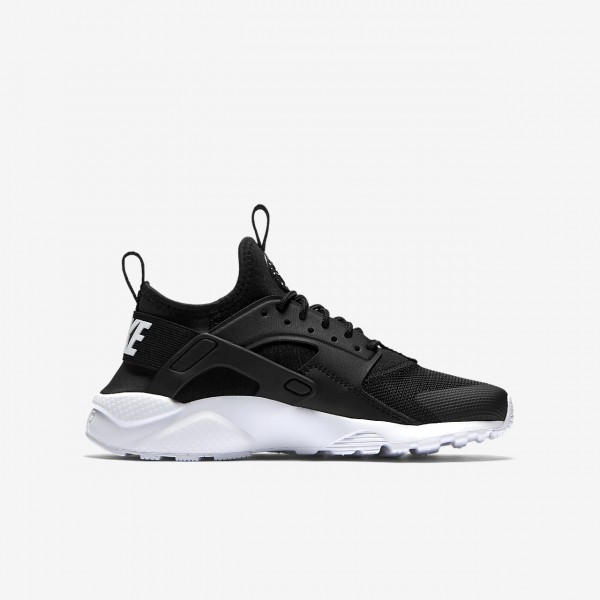 Nike Air Huarache Ultra Freizeitschuhe Mädchen Schwarz Weiß 345-53094