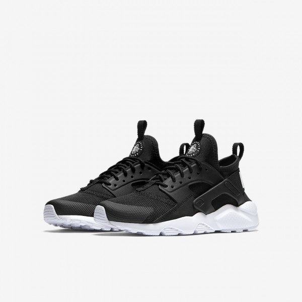 Nike Air Huarache Ultra Freizeitschuhe Mädchen Schwarz Weiß 345-53094