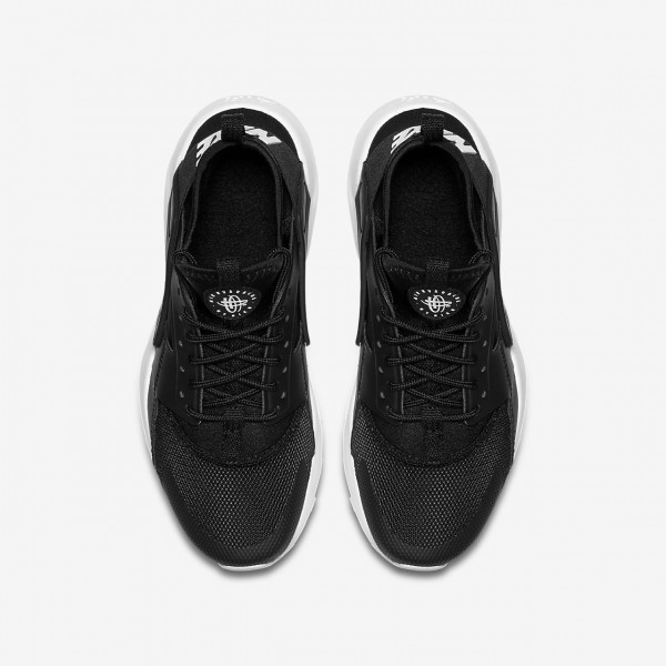 Nike Air Huarache Ultra Freizeitschuhe Mädchen Schwarz Weiß 345-53094
