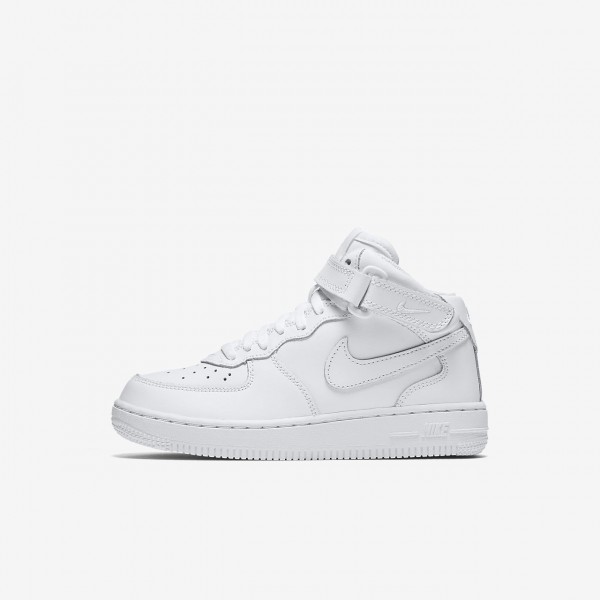 Nike Air Force 1 Mid Freizeitschuhe Mädchen Weiß...