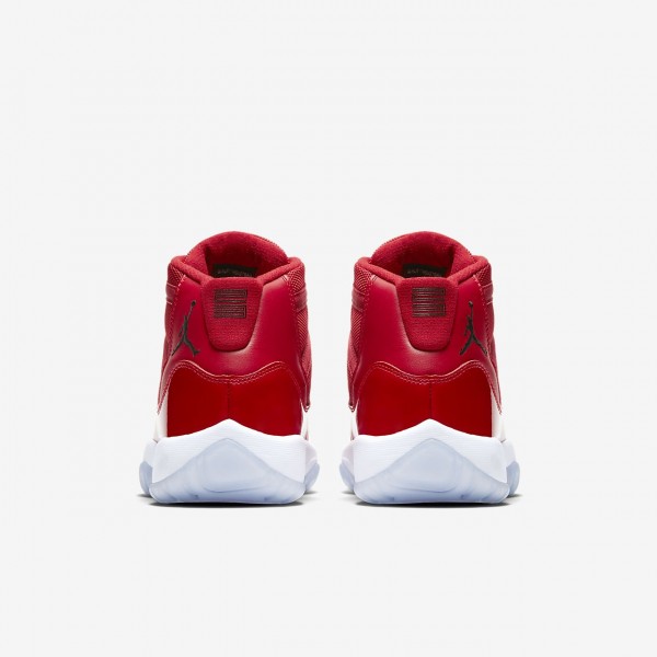Nike Air Jordan XI Retro Three-quarter Outdoor Schuhe Mädchen Rot Weiß Schwarz 161-10573
